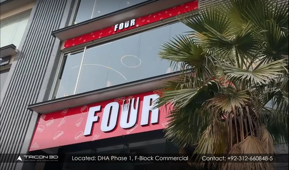 four restaurant by ducky bhai restaurant design by tricon3d